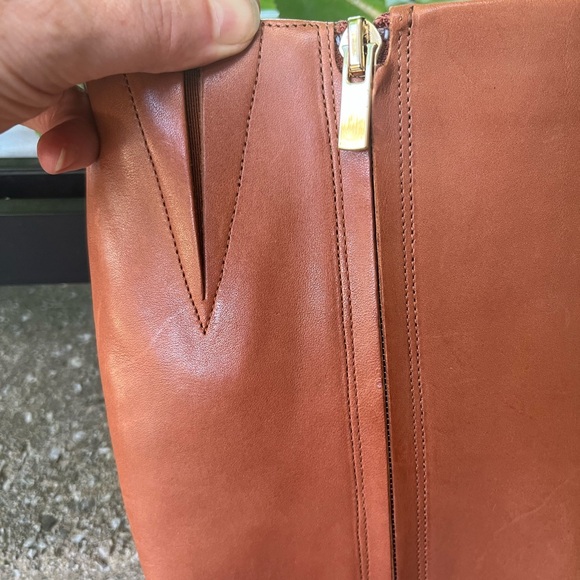 New Banana Republic Leather Boots, Camel, Sz 6 - Picture 2 of 4